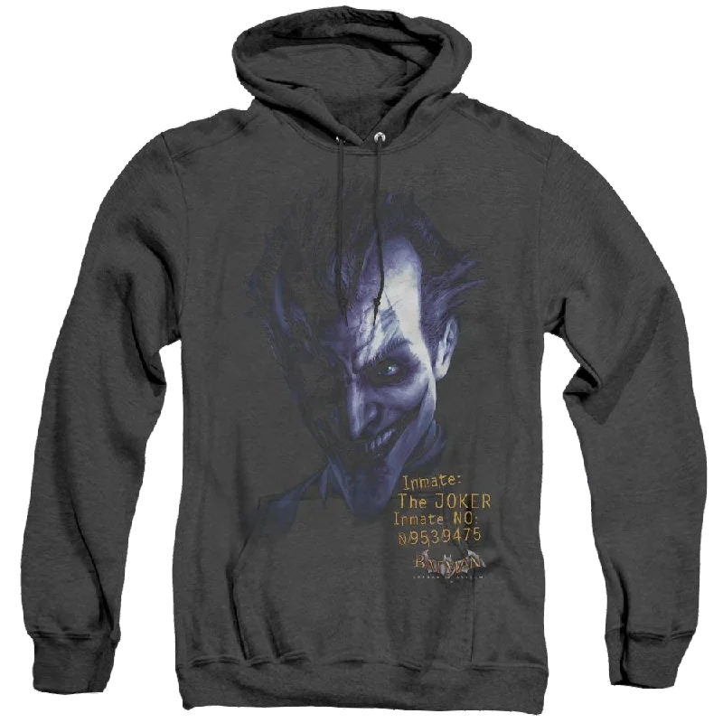 Joker, The Arkham Joker - Heather Pullover Hoodie