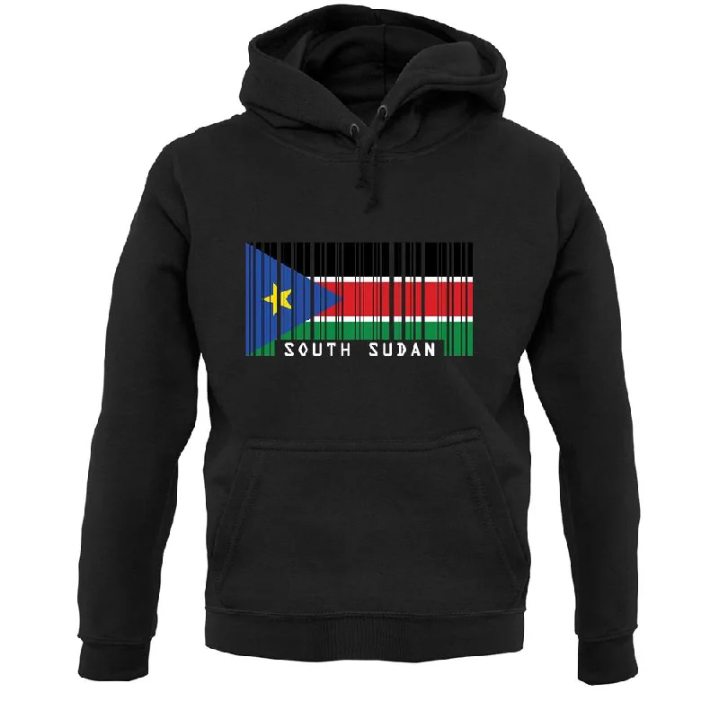 South Sudan  Barcode Style Flag Unisex Hoodie