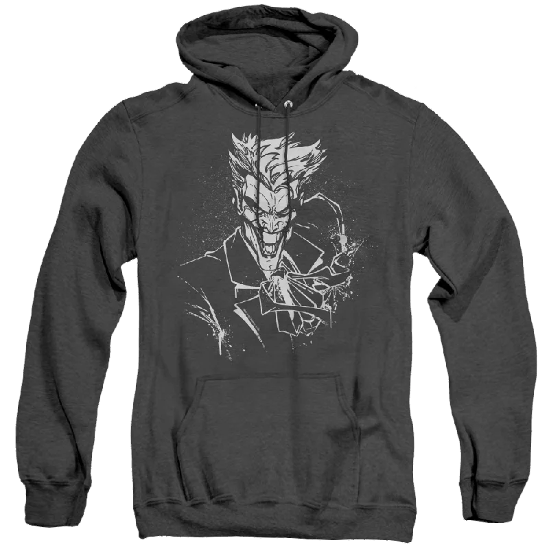 Joker, The Jokers Splatter Smile - Heather Pullover Hoodie