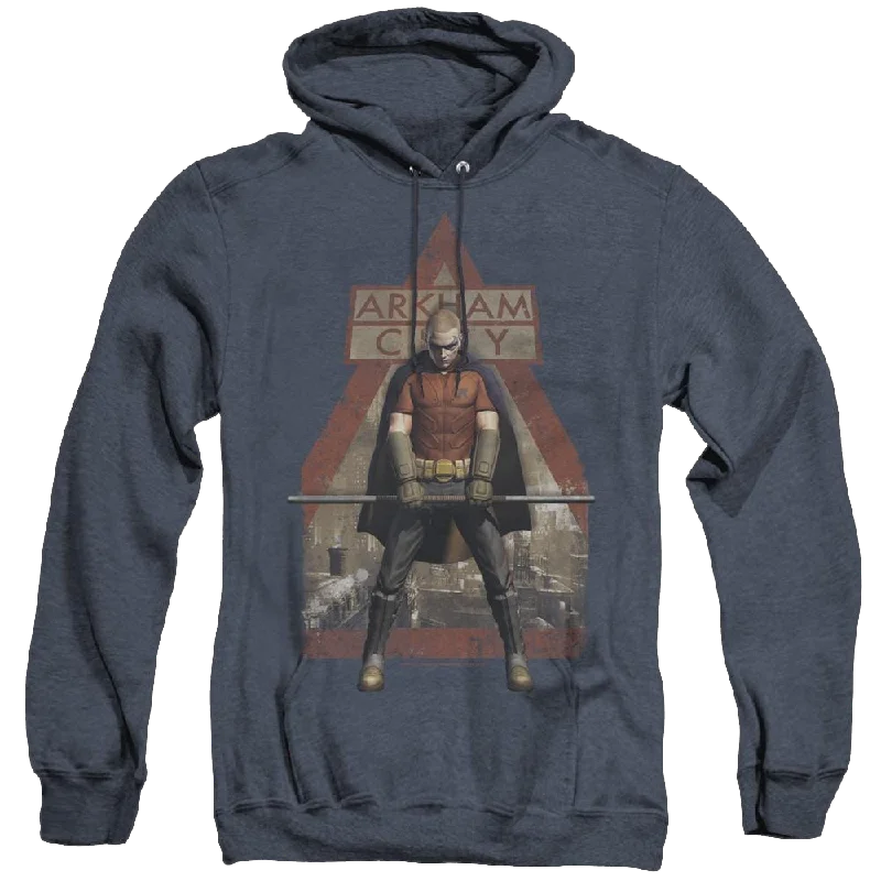 Robin Arkham Robin - Heather Pullover Hoodie