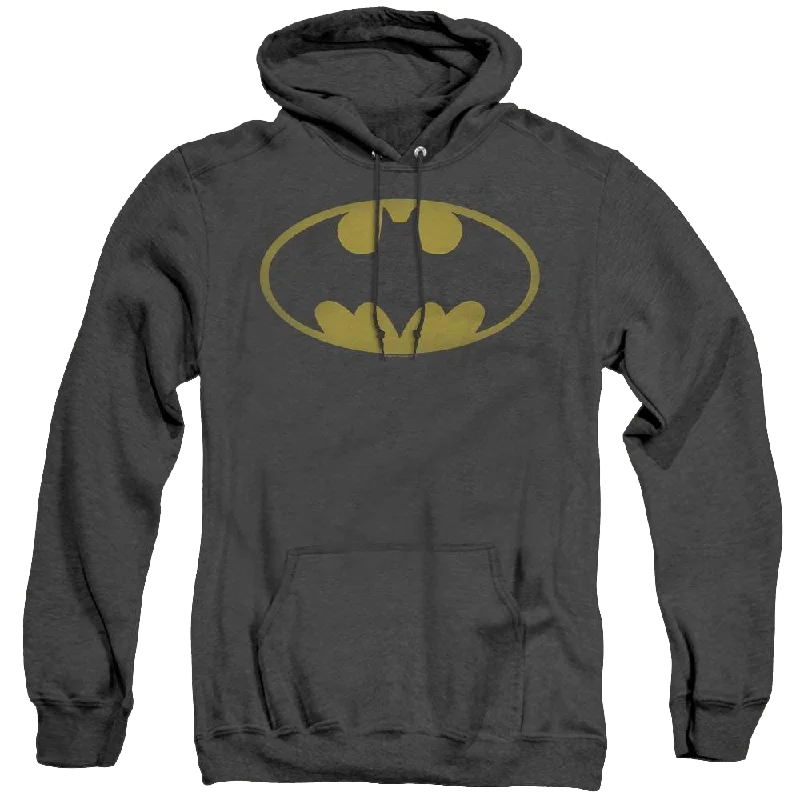 Dc Batman Washed Bat Logo - Heather Pullover Hoodie