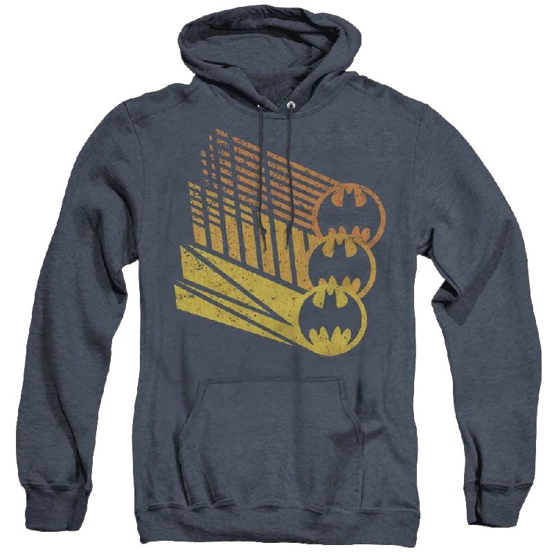 Dc Batman Bat Signal Shapes - Heather Pullover Hoodie