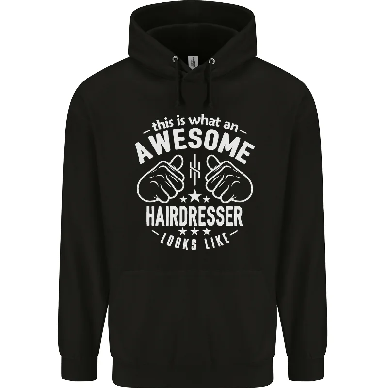 An Awesome Hairdresser Looks Like Mens 80% Cotton Hoodie