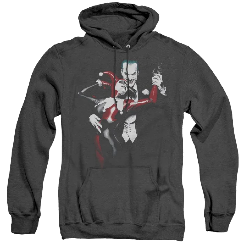 Harley Quinn Harley And Joker - Heather Pullover Hoodie