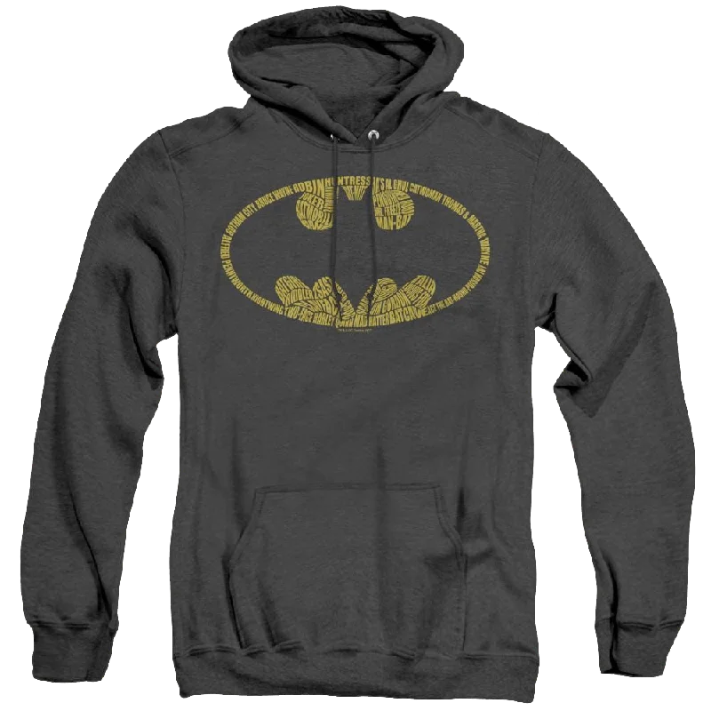 Dc Batman Word Logo - Heather Pullover Hoodie