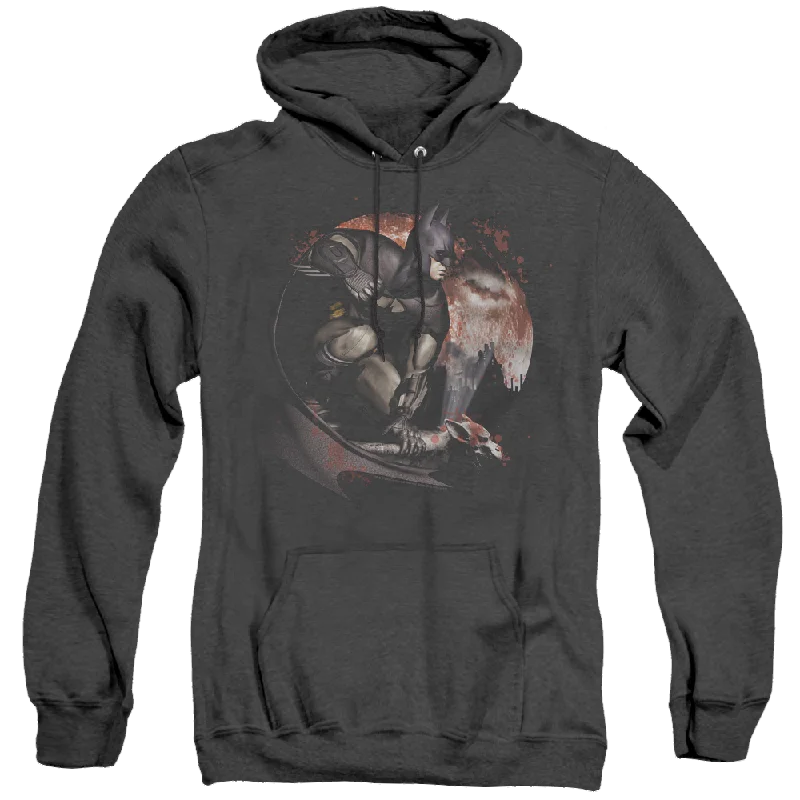 Batman Arkham City Blood Moon - Heather Pullover Hoodie