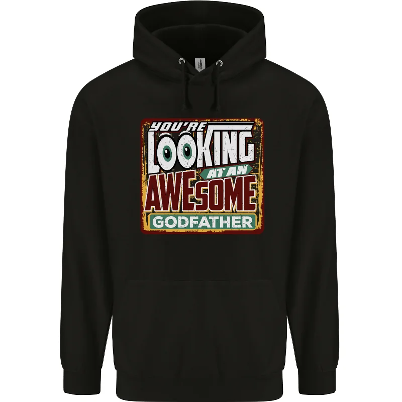 An Awesome Godfather Mens 80% Cotton Hoodie