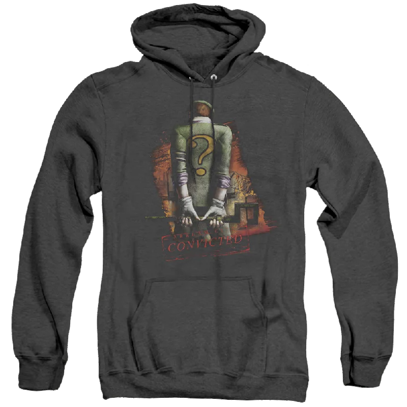 Batman Arkham City Riddler Convicted - Heather Pullover Hoodie