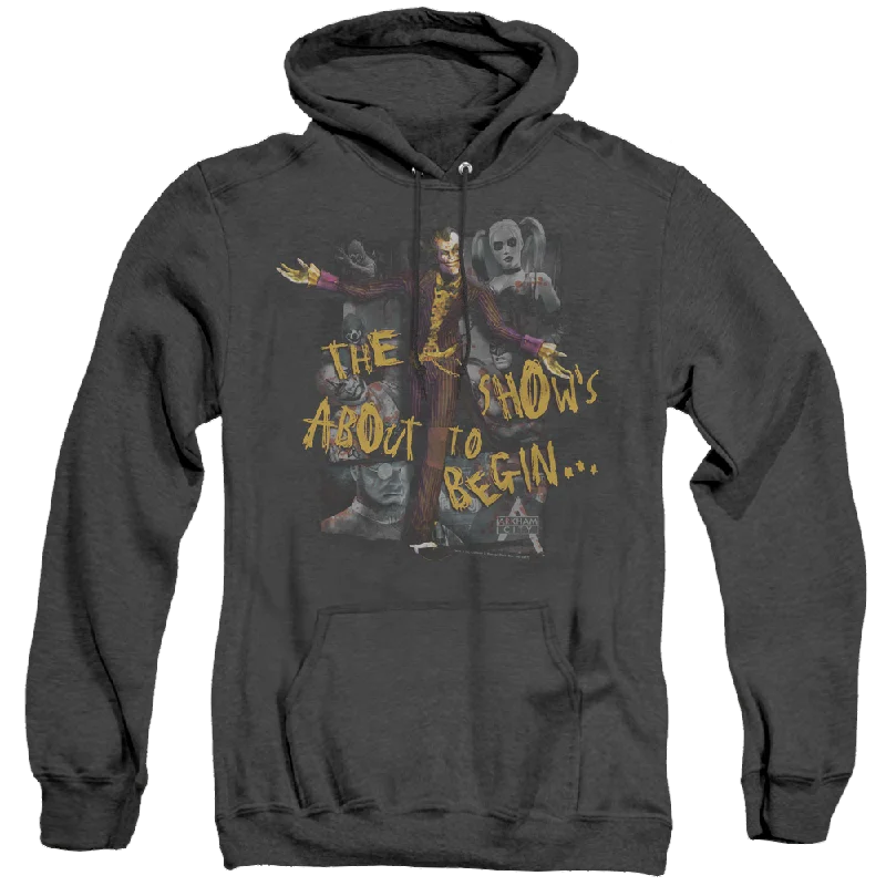 Batman Arkham City About To Begin - Heather Pullover Hoodie