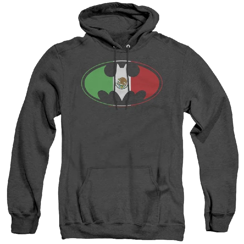 Dc Batman Mexican Flag Shield - Heather Pullover Hoodie