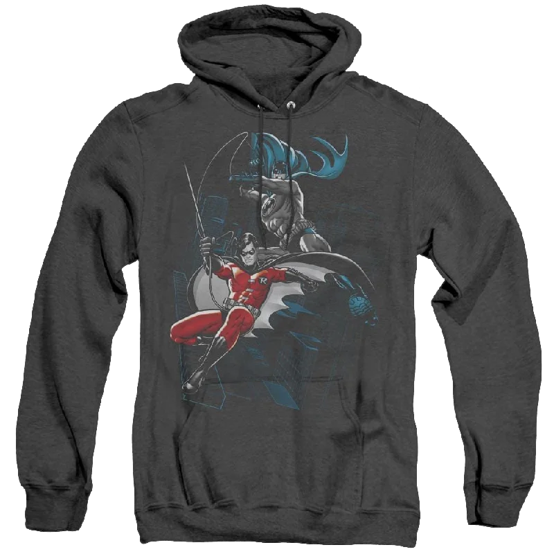 Robin Black And White - Heather Pullover Hoodie