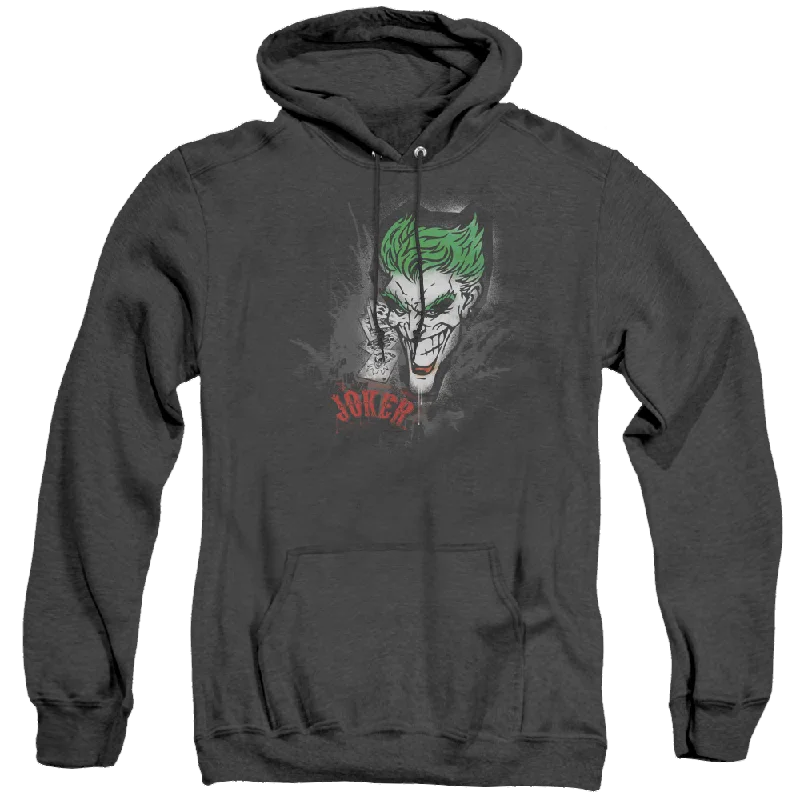 Joker, The Joker Sprays The City - Heather Pullover Hoodie