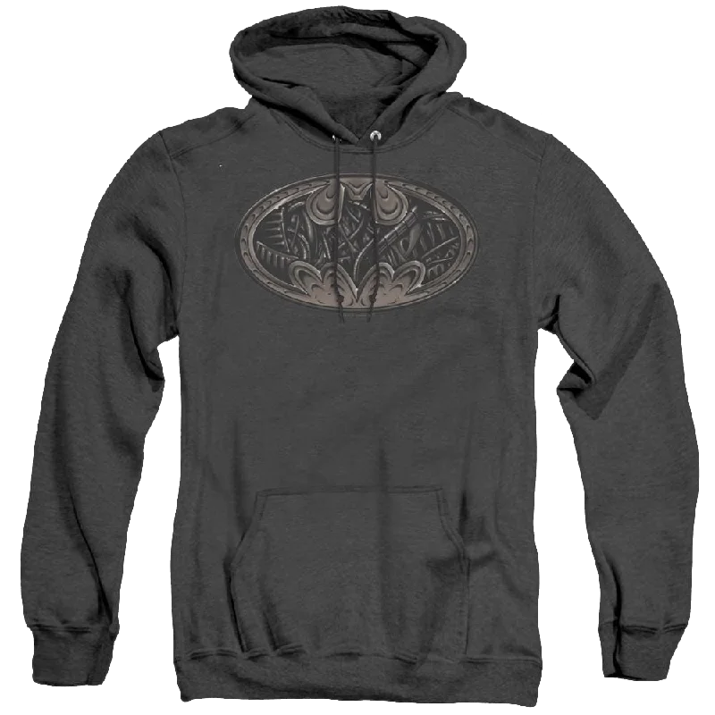 Dc Batman Bio Mech Bat Shield - Heather Pullover Hoodie