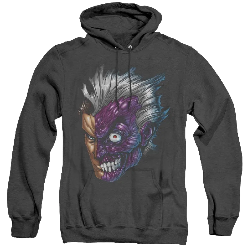 Dc Batman Just Face - Heather Pullover Hoodie