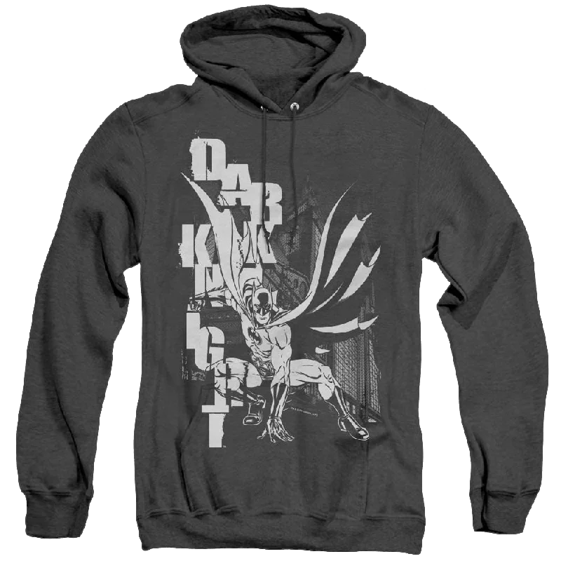Dc Batman Vertical Letters - Heather Pullover Hoodie