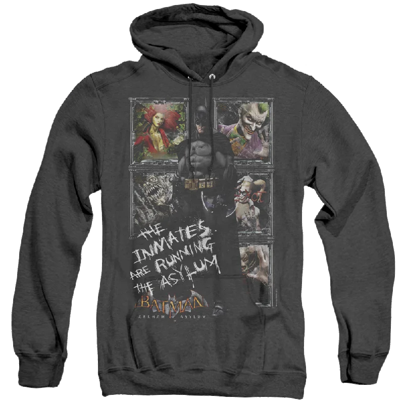 Batman Arkham Asylum Running The Asylum - Heather Pullover Hoodie