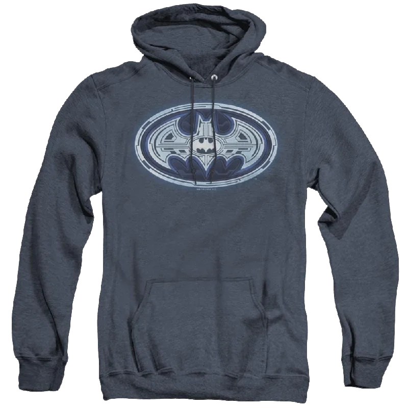 Dc Batman Cyber Bat Shield - Heather Pullover Hoodie