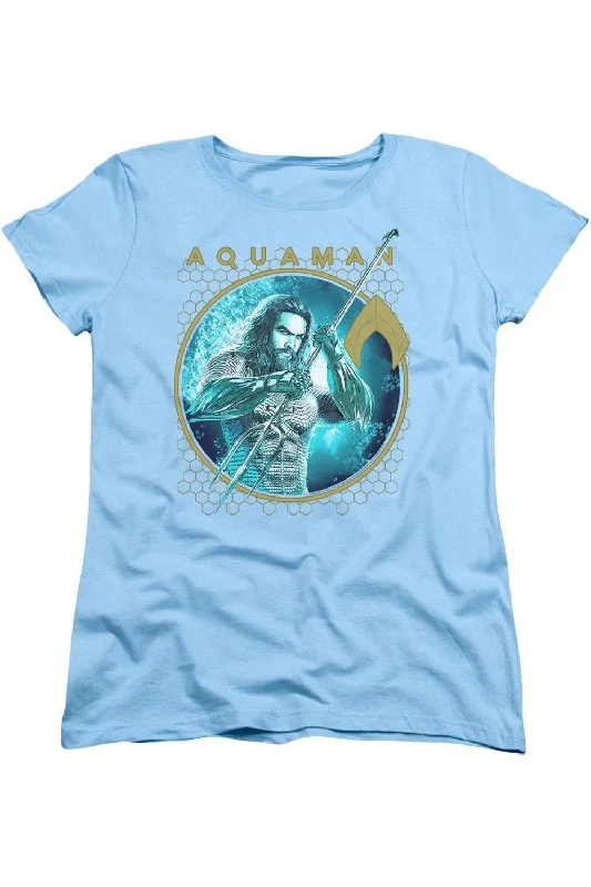 Aquaman Movie Trident Of Neptune Short Sleeve Women´s Tee / T-Shirt