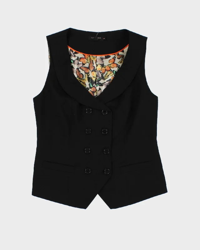 Ted Baker Women's Black Waistcoat - S/M