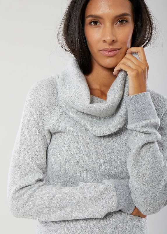 Cowl Neck Maternity Tunic Sweater