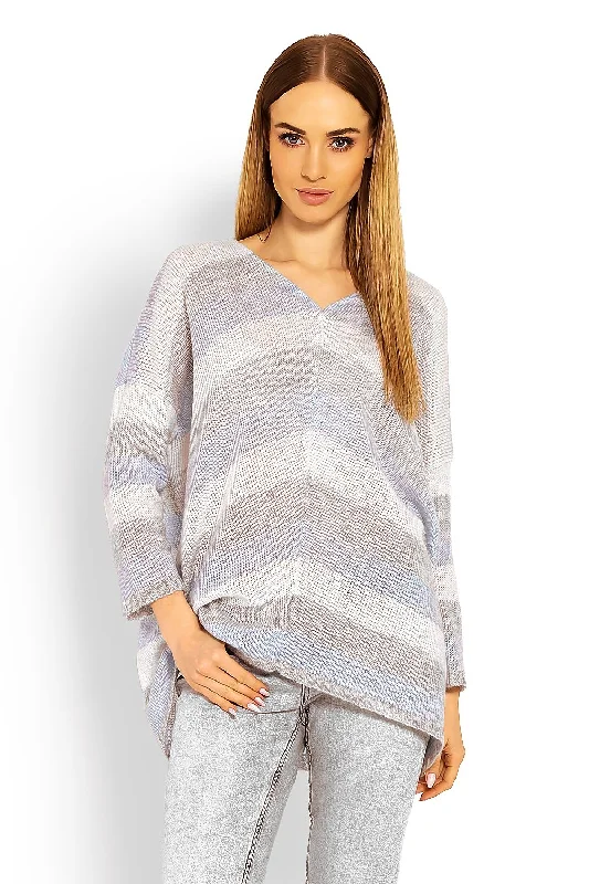 Loose Oversize Cut Jumper PeeKaBoo