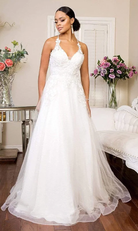 Elizabeth K - GL1916 Embroidered Lace Up Bridal Gown