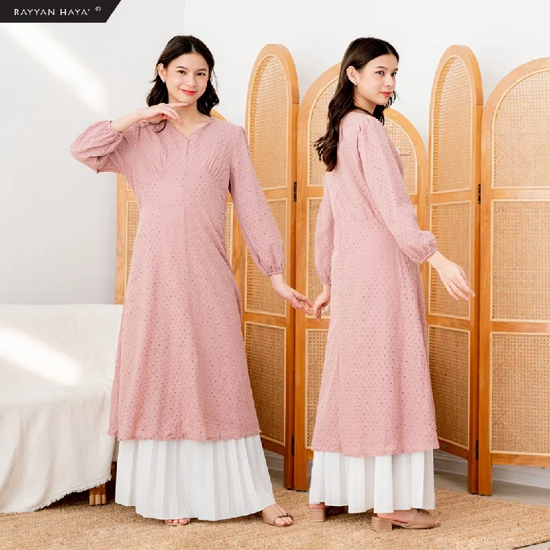 Aurora Midi Dress (Dusty Pink)