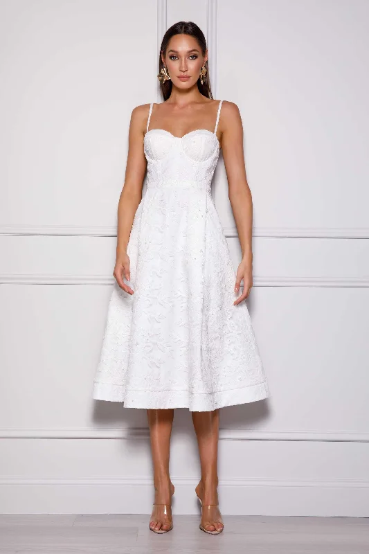 Melanie Dress - White