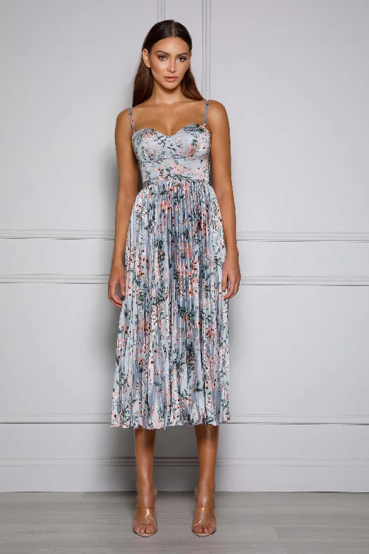 Milan Dress - Blue Floral