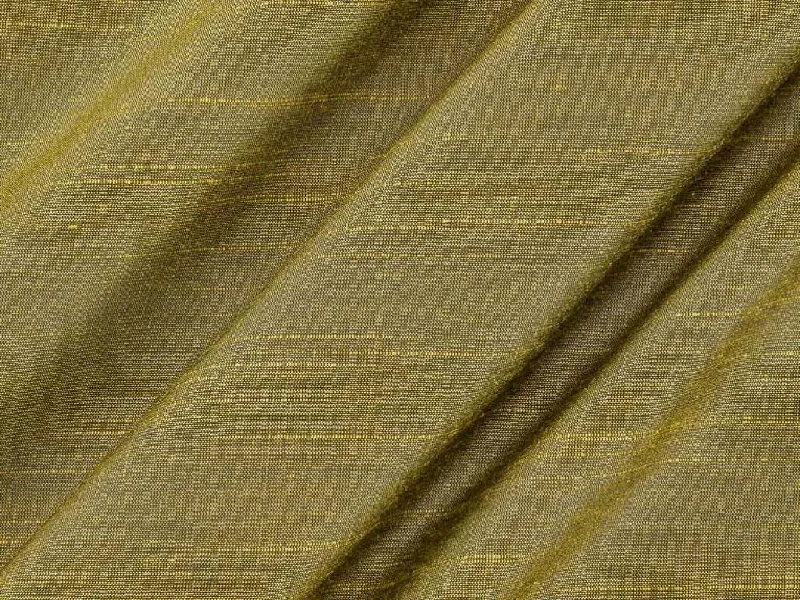 Acid Green Plain Poly Artificial Silk Fabric