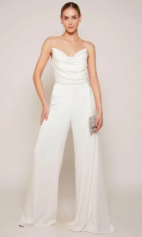 Alyce Paris 70050 - Strapless Wide Leg Jumpsuit