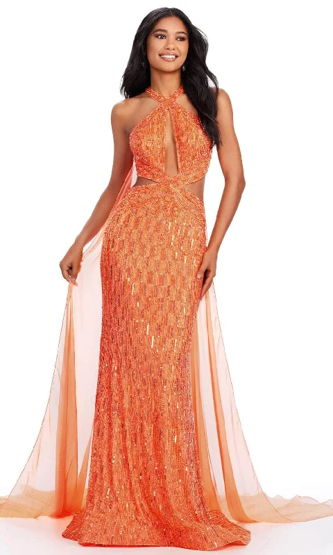 Ashley Lauren 11499 - Fully Beaded Cutout Prom Dress