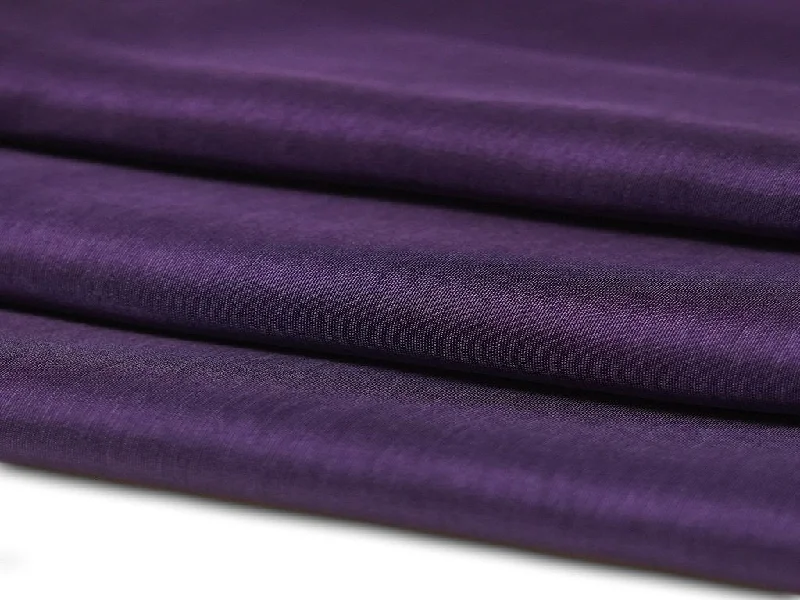 Wine Purple Plain Viscose Dola Silk Fabric