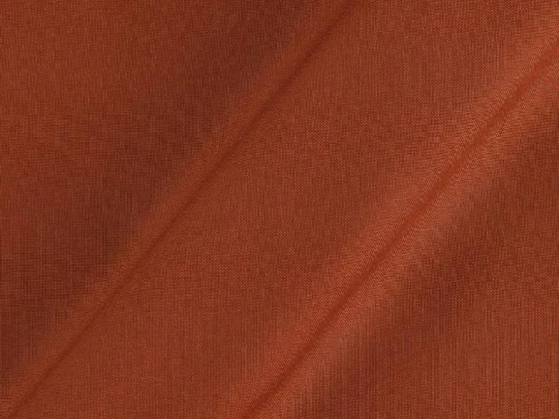 Brick Red Plain Dyed Rayon Fabric