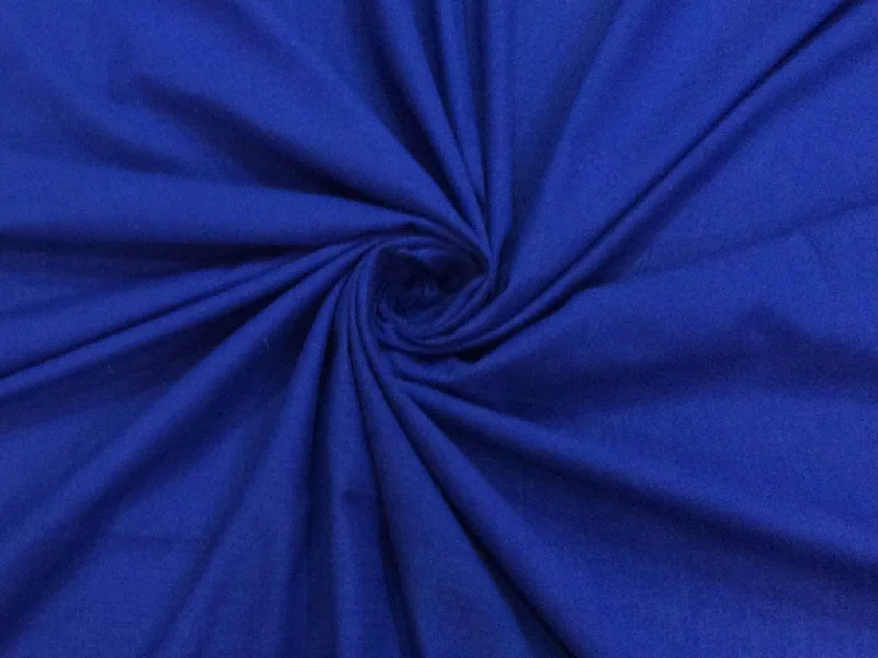 Bright Blue Plain Handloom Hand Dyed Pure Cotton Ikat Fabric