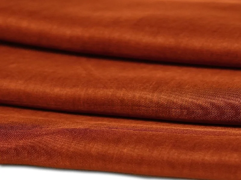 Brown Plain Viscose Dola Silk Fabric