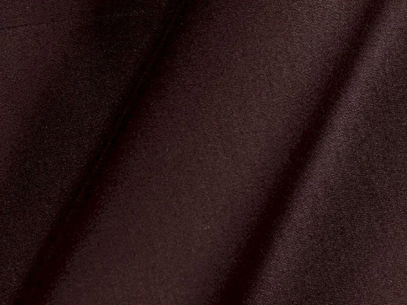 Coffee Brown Plain Dyed Cotton Satin Fabric