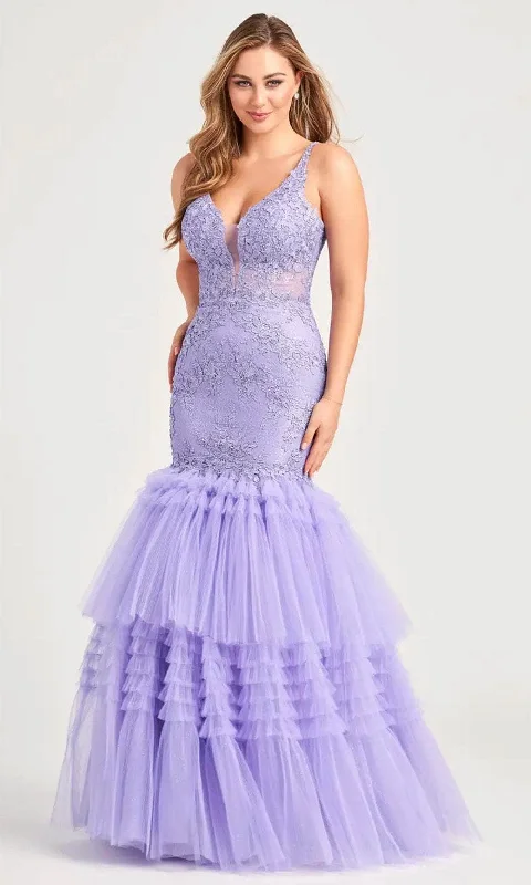 Colette By Daphne CL5162 - Ruffled Trumpet Prom Dress