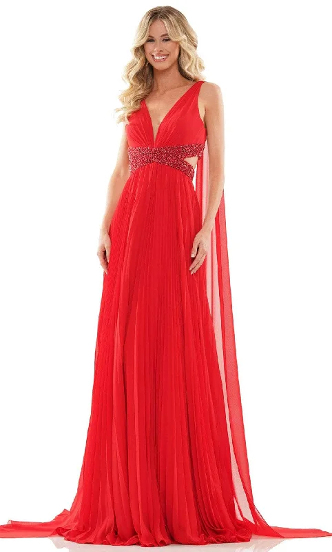 Colors Dress 2895 - Sleeveless V-Neck Prom Dress