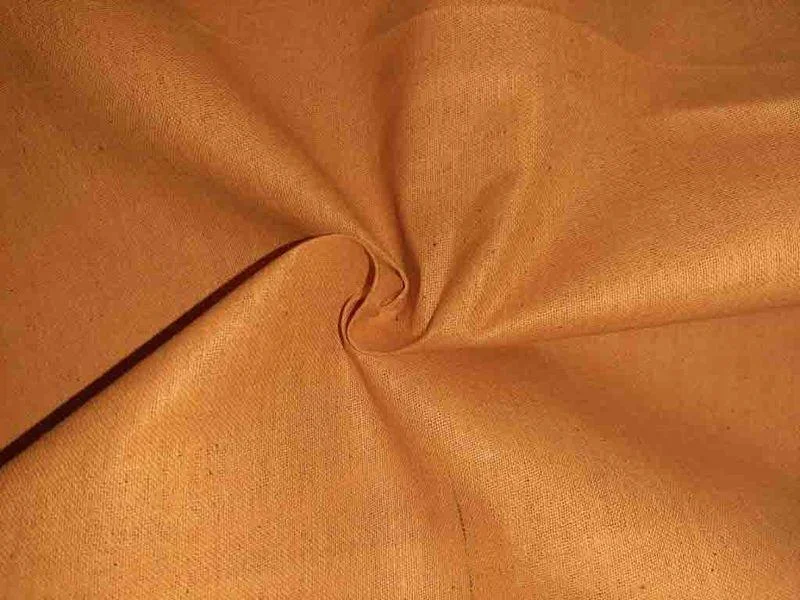 Copper Plain Organic Handloom Cotton Fabric