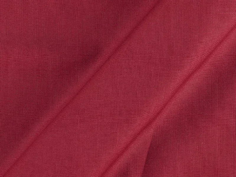 Crimson Red Plain Dyed Rayon Fabric