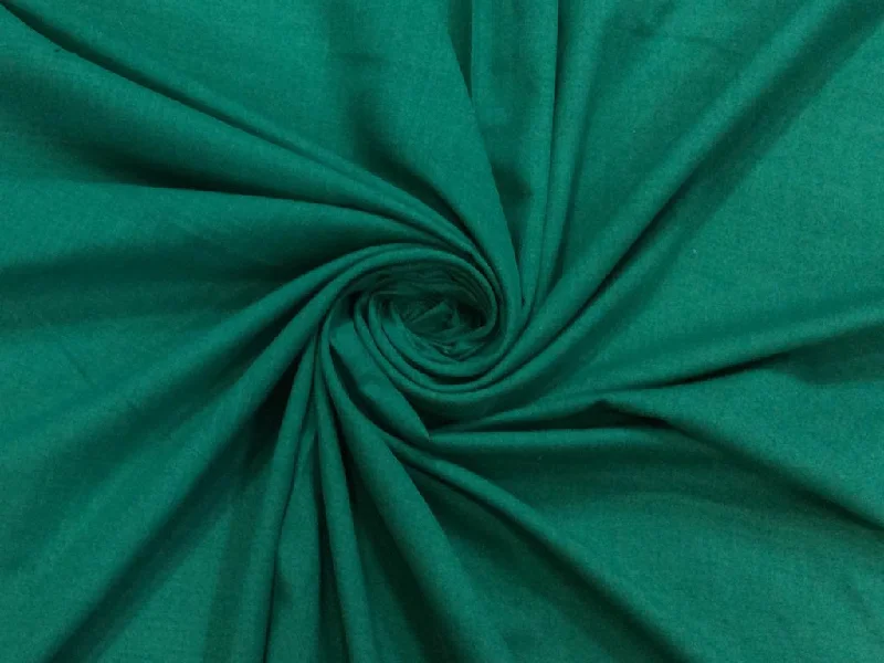 Dark Green Plain Handloom Hand Dyed Pure Cotton Ikat Fabric