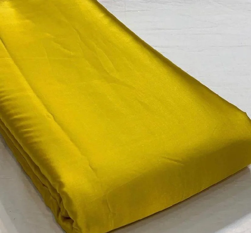 Dark Yellow Plain Modal Silk Fabric