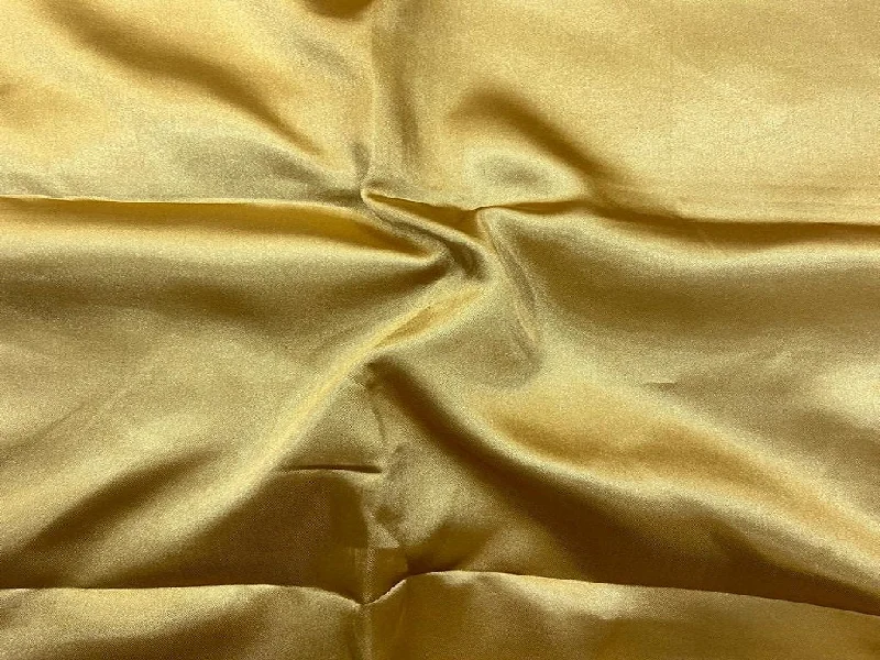 Golden Plain Japan Silky Satin Fabric