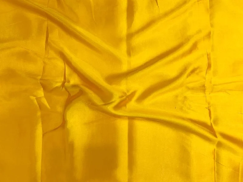 Golden Yellow Plain Japan Silky Satin Fabric