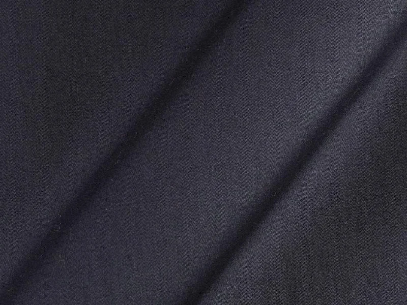 Gray Black Plain Dyed Cotton Satin Fabric