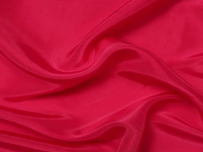 Hot Pink Plain Viscose Uppada Silk Fabric