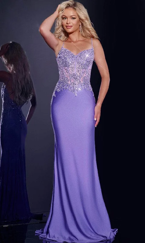 Jovani 42221 - Embroidered Bodice Prom Dress