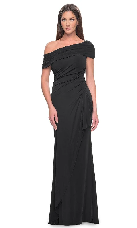 La Femme 31459 - Asymmetrical Sheath Formal Dress