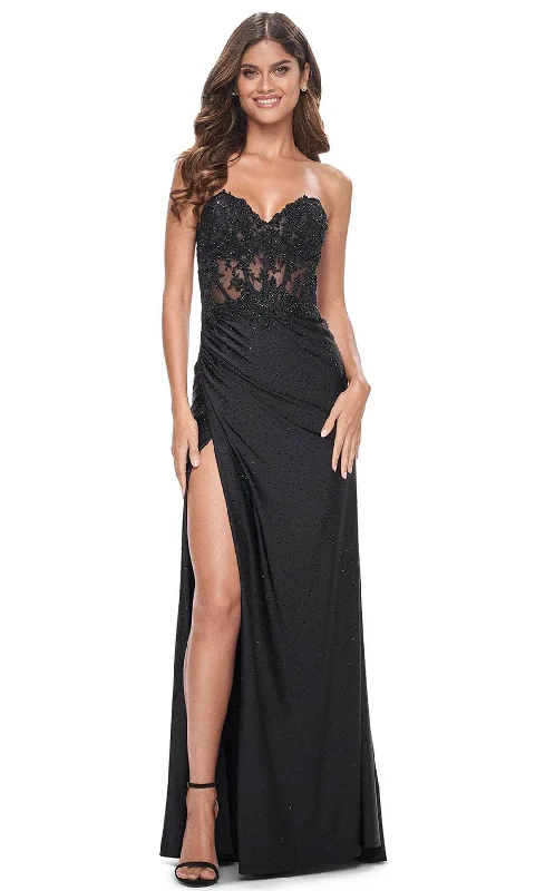 La Femme 32011 - Rhinestone Jersey Prom Dress